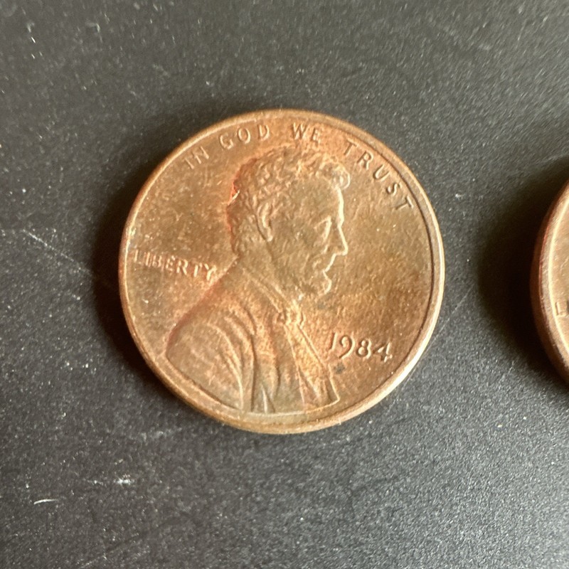Lincoln Memorial Small Cent 1984 Philadelphia BN Copper Plated Zinc KM#201