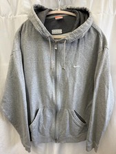 Nike Vintage Y2K Gray Full Zip Hoodie Sweatshirt Adult XL Athletic Dept GUC
