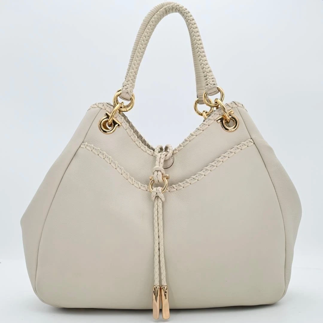 Salvatore Ferragamo Shoulder Bag White Bags & Handbags for Women