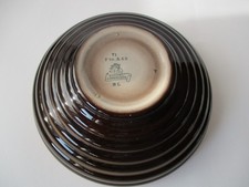 Galvani Pordenone B L scatola ceramica art decò aerografata senza coperchio '30