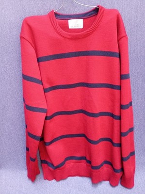 sueter franela rojo rayas azules (ENVÍO GRATUITO)