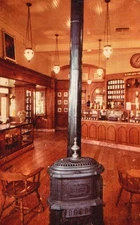 Postcard CA Disneyland Pot Bellied Stove Upjohn Store Posted 1961 PC L9884