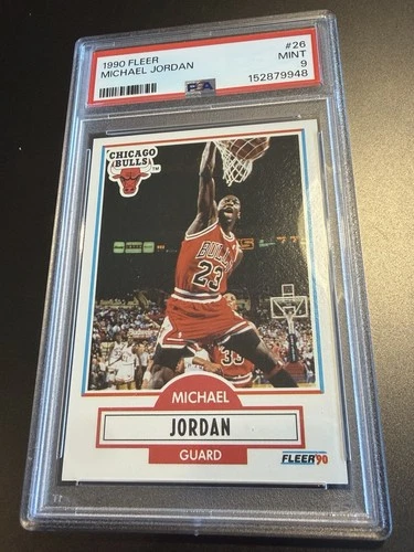1990 Fleer Michael Jordan #26 Chicago Bulls PSA 9 GOAT