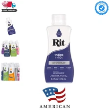 Rit Dye Liquid – Wide Selection of Colors – 8 Oz. Indigo