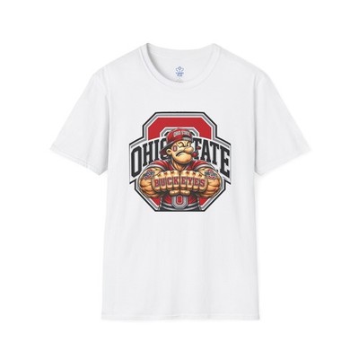 Ohio State Popeye Fan T-Shirt | Buckeyes Cartoon Sports Tee
