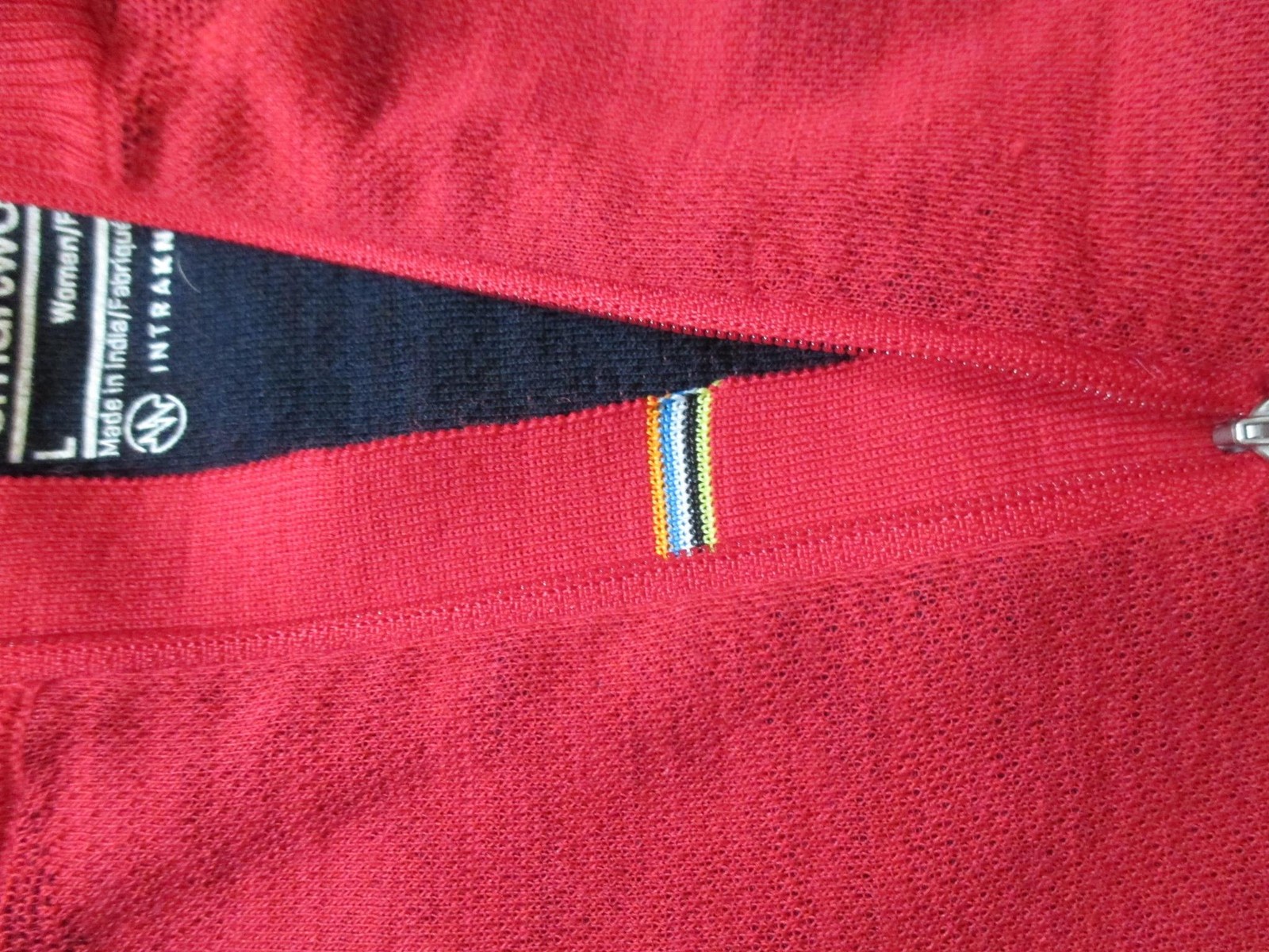 Smartwool Pullover Womens Large Red Intraknit 200… - image 11