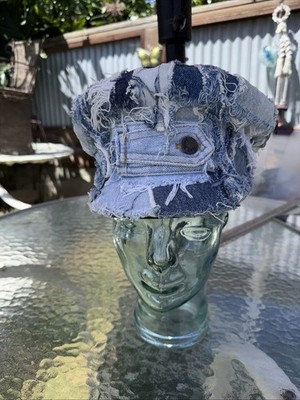 Vintage William Scully LTD Cap Service Mans CF  Hat Size 7 1/8 Denim Custom