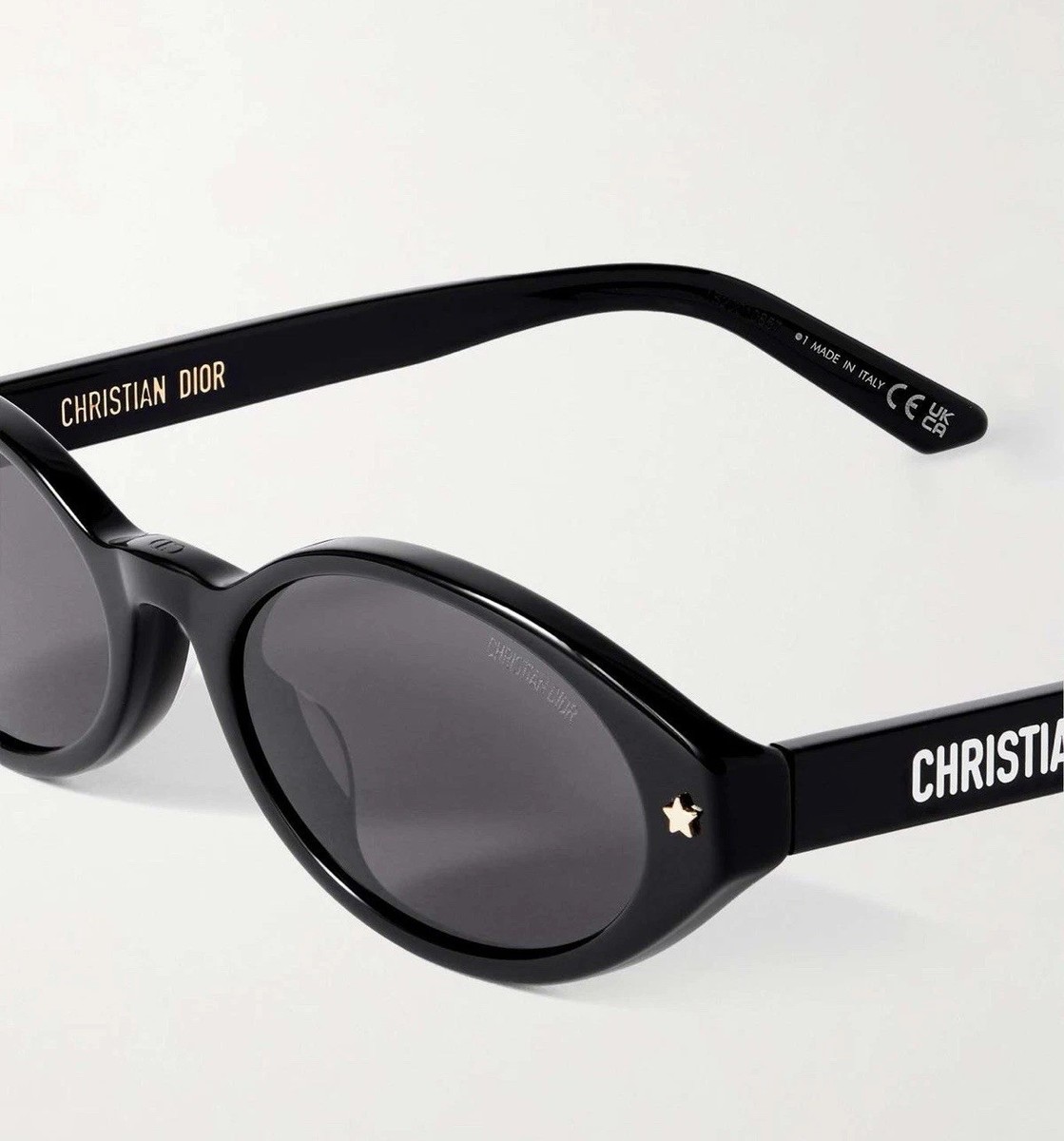 Dior womens Black Round Frame Sunglasses with Dark Lenses Christian Dior DIORPACIFIC R1I Black Dark Grey Lens Women  main image 3