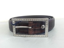 ANDERSON'S CINTURA IN PELLE STAMPA COCCO MARRONE