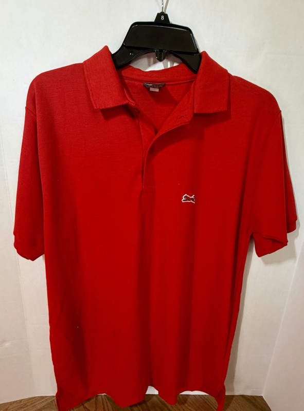 Vintage Le Tigre Polo Shirt – Red – Embroidered Logo – Classic 80s/90s Prep