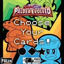 Pokemon TCG SV02 Paldea Evolved "Choose Your Cards!" C/U/R