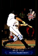 Signed Baseball Card Auto Clint Robinson 2010 Grandstand Texas League All-Stars