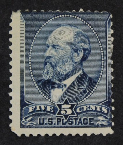 CKStamps: US Stamps Collection Scott#216 5c Garfield Mint H OG Tiny Thin