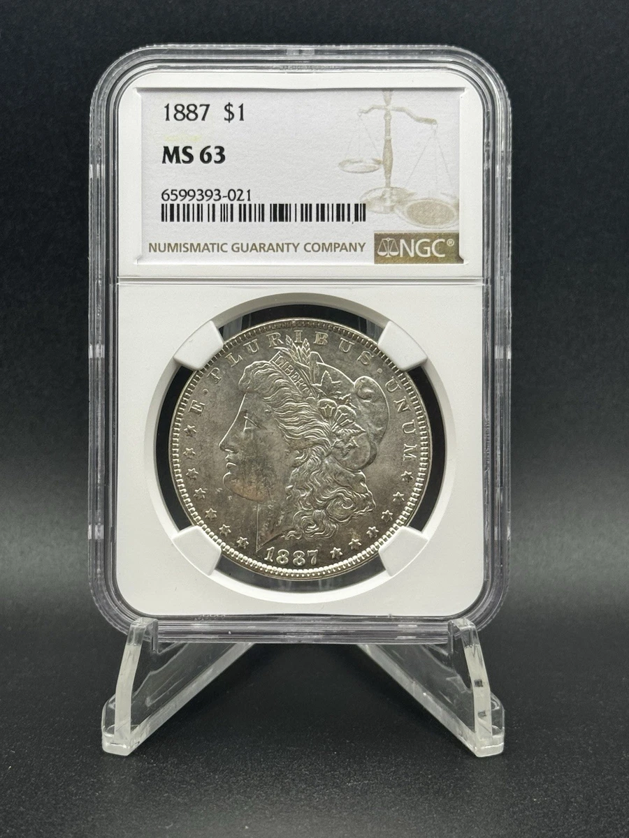 MS 63 Graded 1887 Year Morgan US Dollars (1878-1921) for sale | eBay
