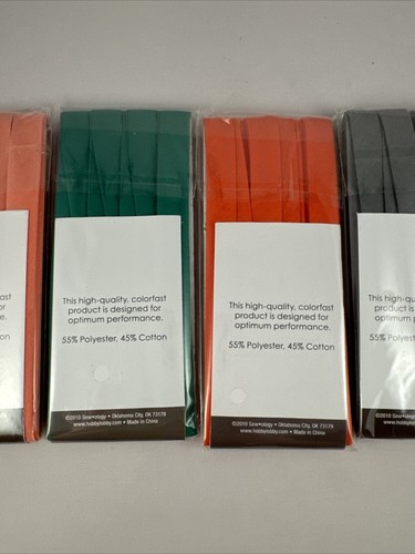 SEWOLOGY Extra Wide Double Fold Bias Tape NEW 0.5" wide, 3 yards Lot of 5 - Picture 8 of 10