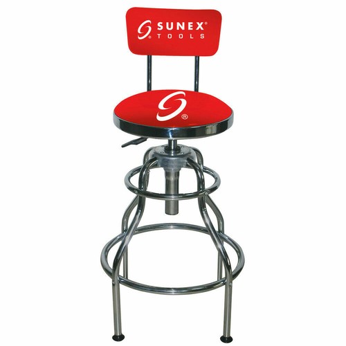 pittsburgh automotive adjustable shop stool with backrest