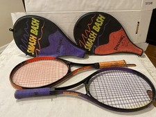 Spalding Smash Bash Tennis Rackets , Pair W/ Covers