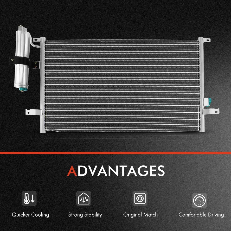 Комплект охлаждения радиатора и конденсатора переменного тока для Suzuki Forenza 2004-2008 Reno 2005-2008 - Изображение 2 из 4