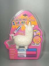 Llamacorn Squeezable Soft DIY Color Me Decorate Markers  Stickers Llama Unicorn