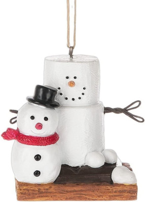 Original S'Mores Smore Man with Fresh Made Snowman Christmas Tree O