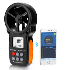 Bluetooth Anemometer Handheld Wireless Anemometer Wind Speed Meter 0.3~30m/s