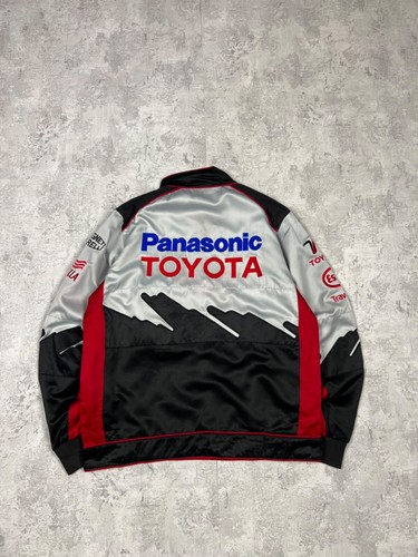 Vintage Toyota Panasonic Black Racing Jacket Size S - Picture 11 of 21