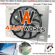 Aluminum Radiator Shroud Fan For CHEVY C10 C20 C30 K10 K20 PICKUP 1963-1966 1964