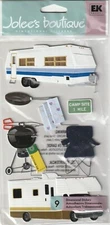 NEW! Jolee's Boutique 3-D RV CAMPING Theme 60631 Fast FREE Shipping!