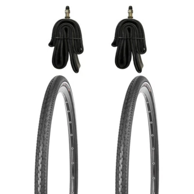 2x 26x1.75 Zoll Reifen pannensicherer KUJO mit Reflexstreifen inkl Schläuche DV