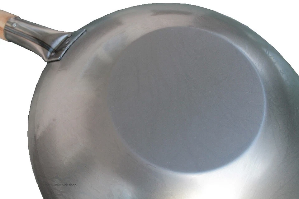 Wok 38cm flacher Boden Eisenwok Wokpfanne original asiatisch auch Gastronomie - Bild 2 von 3