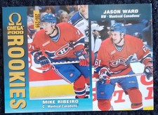 1999-00 Pacific Omega Gold Mike Riberio/Jason Ward 200/299 Canadiens 125 RC
