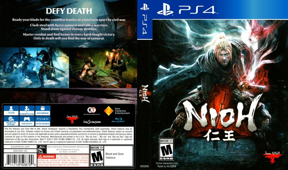 Nioh Sony PlayStation PS for sale online UK