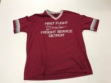 VTG Swingster Athletic Freight Service Detroit Short Sleeve Shirt Men's Size 2XL