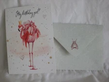 Hopper Studios - Birthday - An Adorable "Hey, Birthday Girl" Flamingo on cover