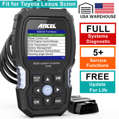 ANCEL TD700  Fit For Toyota Scanner OBD2 Automotive Diagnostic Tool Full System 