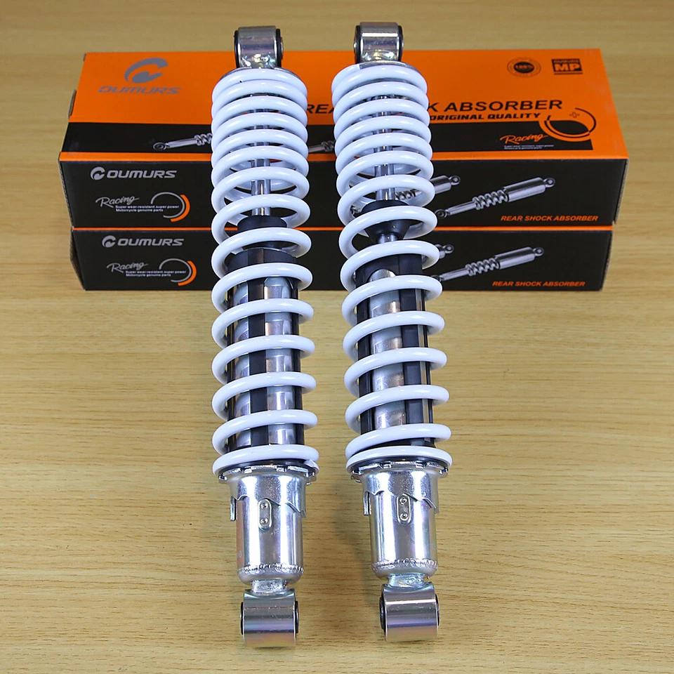 Par Amortiguadores Delanteros Resorte Blanco Para Yamaha Banshee 350 YFZ350 87-06 ATV Foto 4 de 4