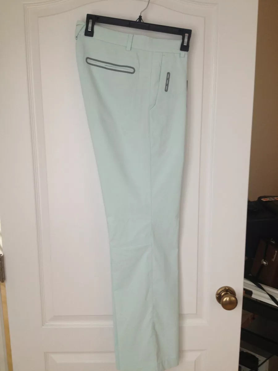 Nike RARE McIlroy ModernTech WovenSlimFit Golf Pants 509737-377 32x32 Mint  Green