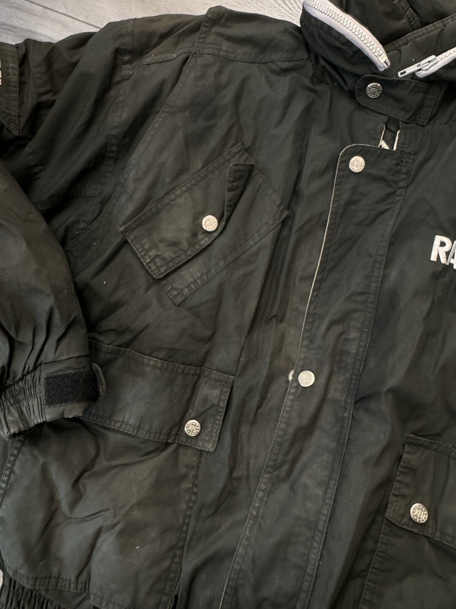 VINTAGE Los Angeles Raiders Jacket Triple Fat Goose Puffer NFL L