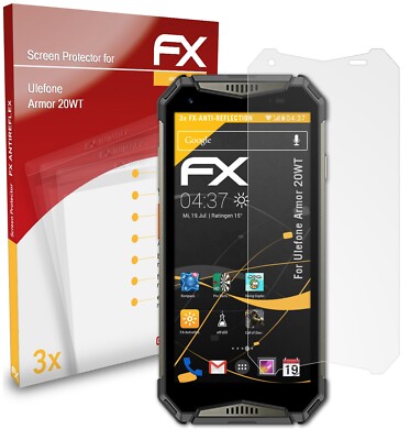 Pack 3 Films Protecteurs écran AtFoliX Pour Ulefone Armor 9 - Finition Mat Antichoc