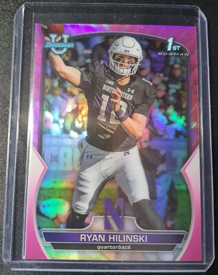 Ryan Hilinski - Bowman University Chrome 2022 - Northwestern Wildcats - 1st Pink
