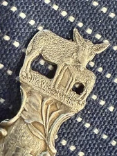 Pikes Peak Signal Station Colorado Cut Out Mule Sterling Spoon (S431)