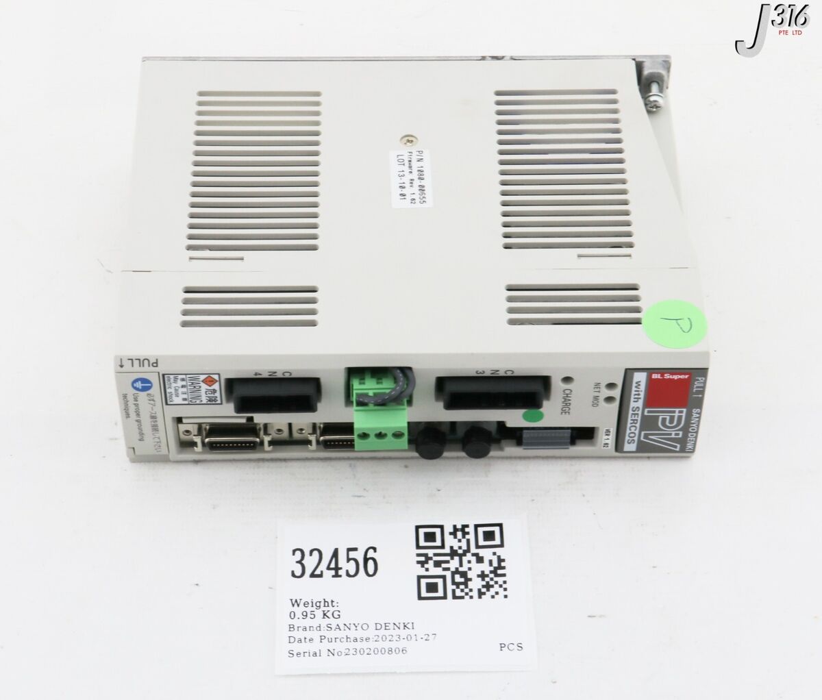 32456 SANYO DENKI SERVO AMPLIFIER, BL SUPER PV W/ SERCOS 32456 SANYO DENKI SERVO AMPLIFIER, BL SUPER PV W/ SERCOS