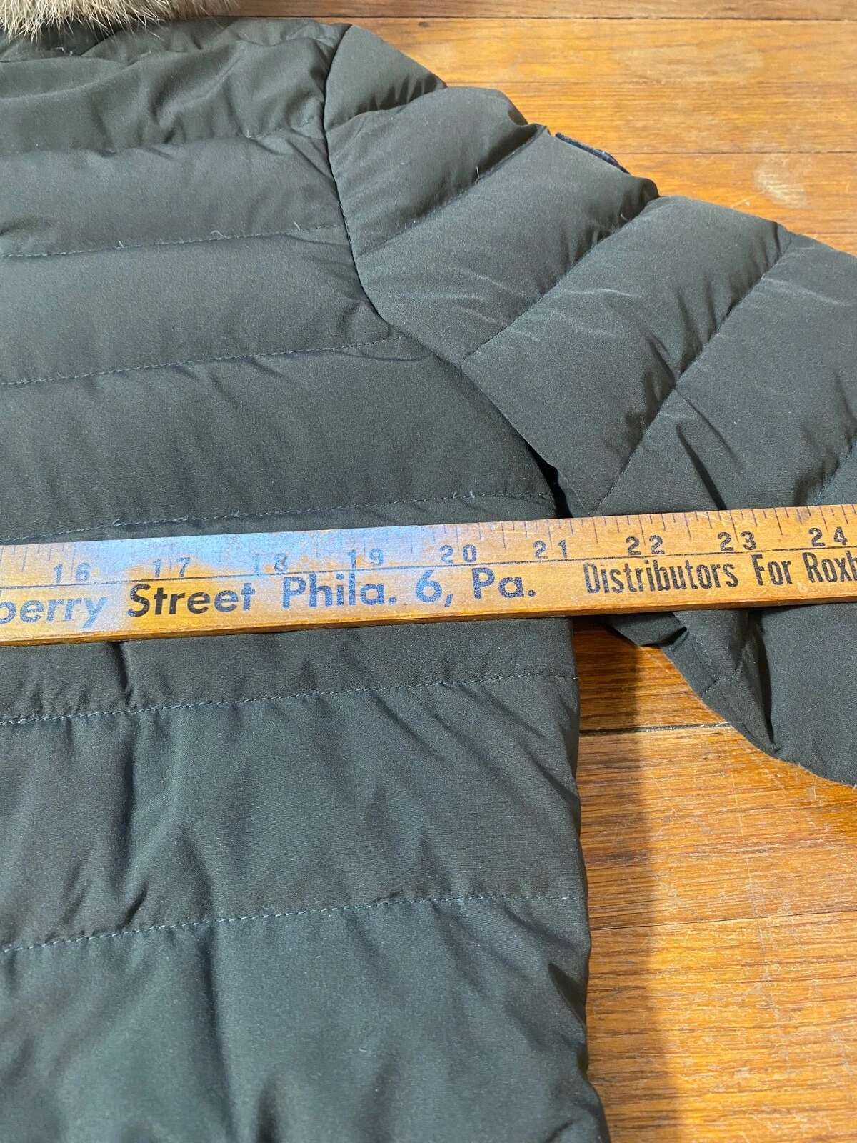 CANADA GOOSE Parka cappotto donna pelliccia alce nocche cappuccio piumino d'oca grande verde oliva