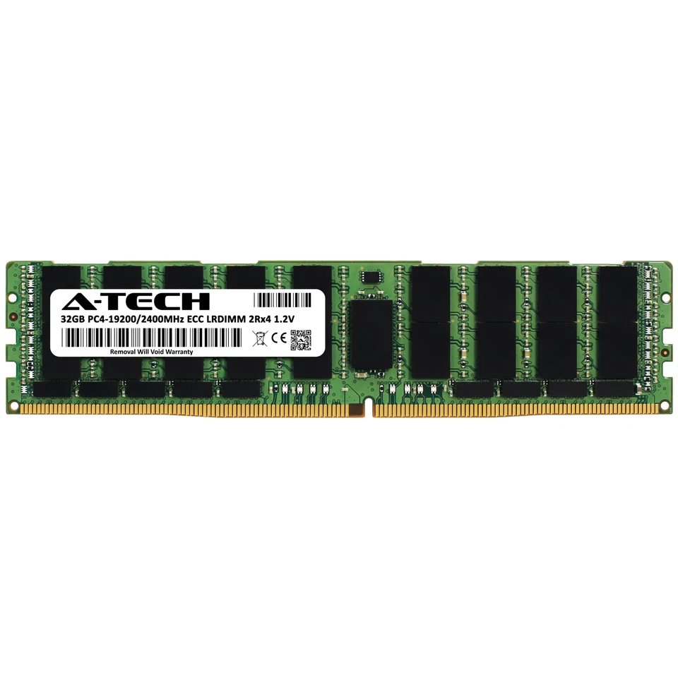 32GB 2Rx4 PC4-19200 LRDIMM (Hynix HMA84GL7AFR4N-UH Equivalent) Server Memory RAM - Image 2 of 4