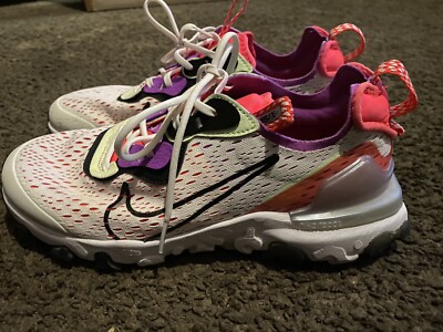 Size 7 (GS) - Nike React Vision Low Worldwide Pack -White  Excellent Condition