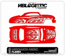 Hirohata Mercury Universal WaterSlide Decal for hot wheels 1/64 Scale 04