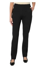 Belle by Kim Gravel Women's Ponte Hollywood Waist Pant Black