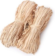 100g Natural Raffia Paper Ribbon, Ribbon Perfect for 2 x 50g, natural