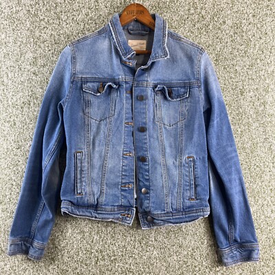 Universal Thread Denim Jacket Unisex Small Blue Biker Trucker Casual Rebel 