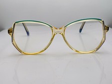 Vintage Citation 237 Teal Translucent Oval Sunglasses FRAMES ONLY
